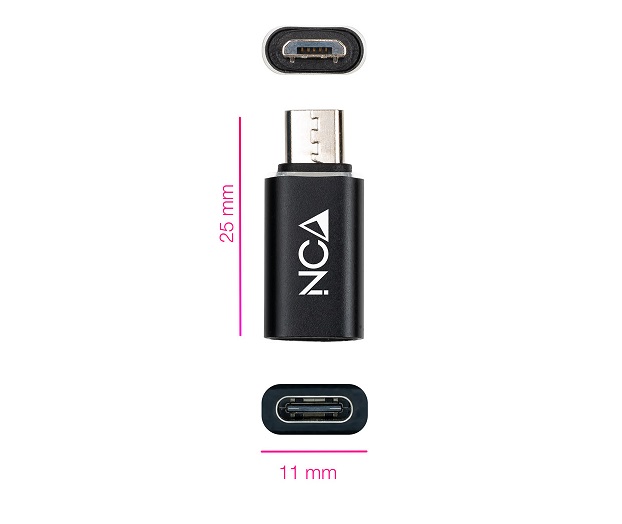 Adaptador Nanocable Micro USB a USB-C 2